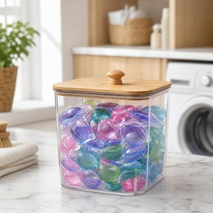 Laundry Pods Storage Canister, Airtight Container - Image 7