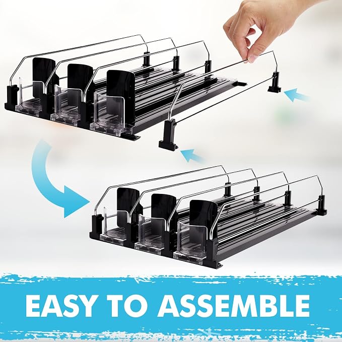 Drink Dispenser for Refrigerator, Self-Pushing Soda Can Organizer for Fridge - Image 7