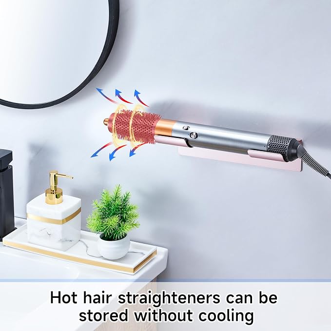 2 PCS Wall Mount Curling Iron Holder and Hair Tool Organizer - Image 8