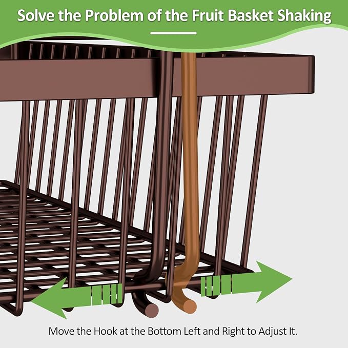 2 Tier Fruit Basket for Kitchen Counter - Image 7