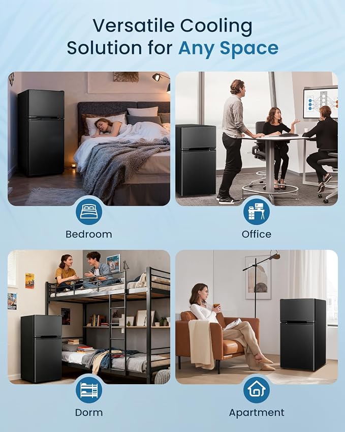 3.2 Cu.Ft Mini Fridge with Freezer - Image 8