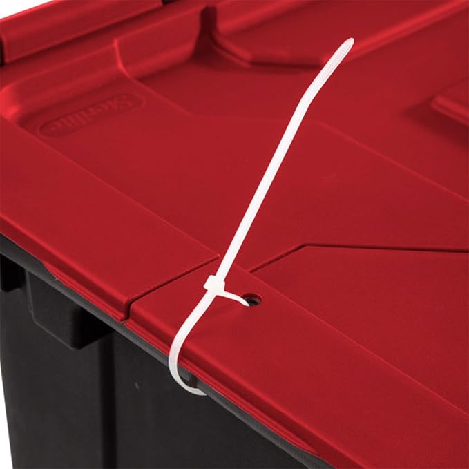 Sterilite 6-Pack 12 Gallon Hinged Lid Industrial Tote, Heavy-Duty Plastic - Image 9