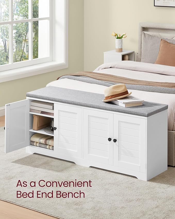 VASAGLE Shoe Storage Bench - Image 6