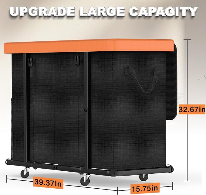 300L Large Fashion Laundry Basket - Image 7