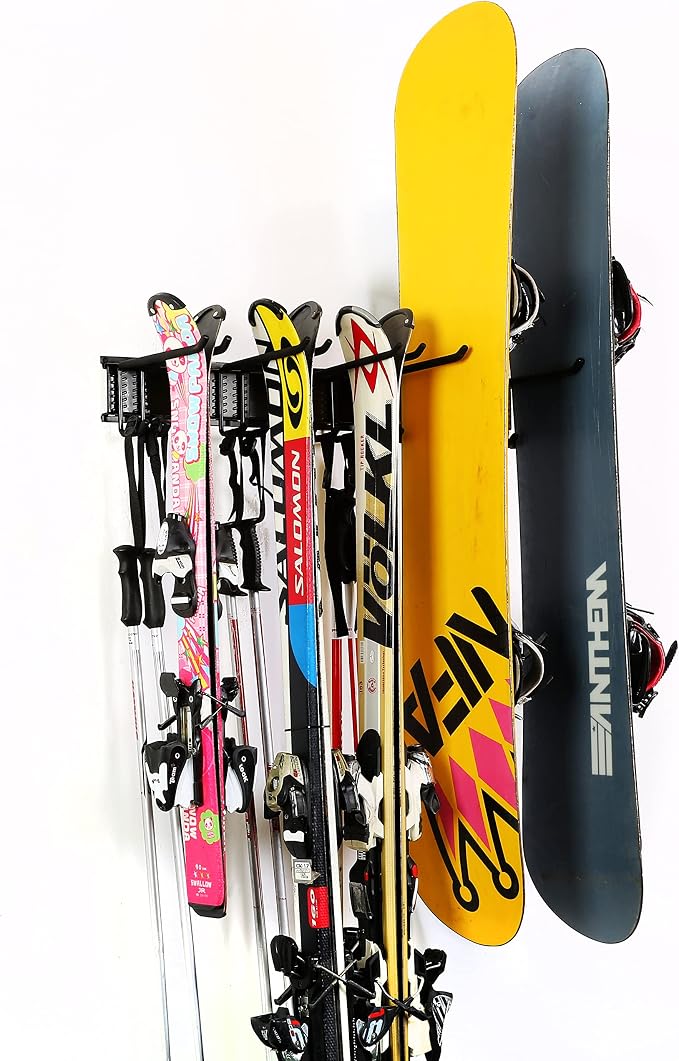 Ultrawall 24-Inch Wall Mounted Ski Rack, Holds Up to 300lbs, Powder-Coated Steel - Image 7