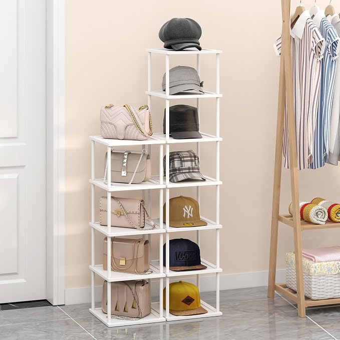 Bamboo Free Standing Shoe Rack Shelf Multi Tier Tall Wooden Stackable Shoes - Image 6