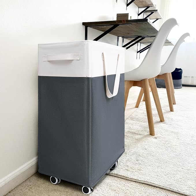 Goodpick Laundry Basket with Wheels, 75L Laundry Hamper - Image 8
