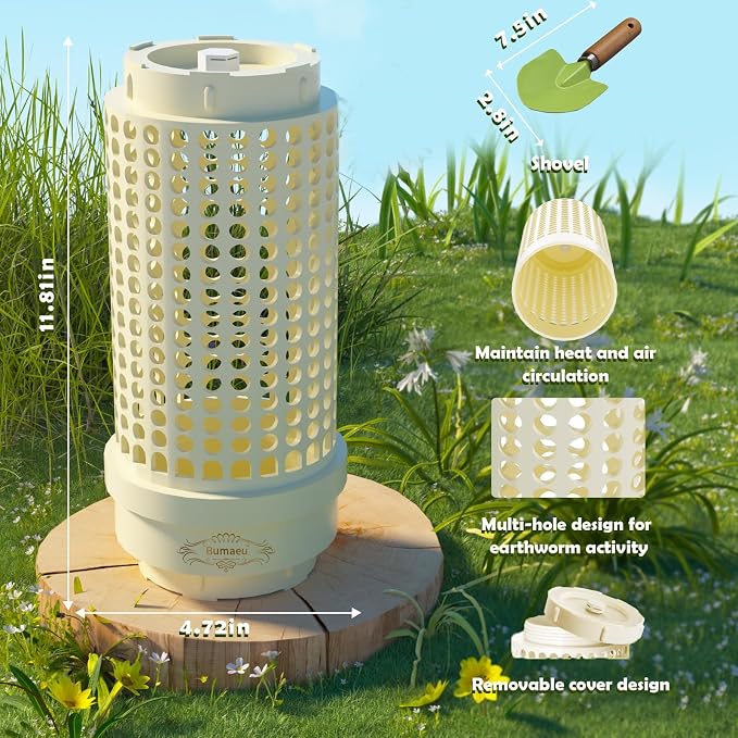 Underground Worm Farm, Garden Mini vermicomposting bin - Image 6