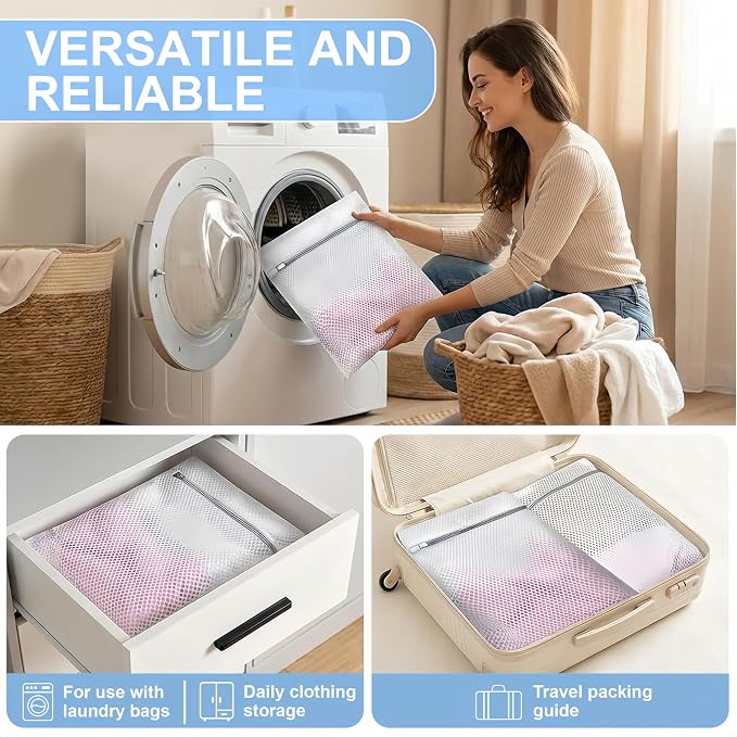 3Pcs Laundry Bags Mesh Wash Bags 9x12 Inches | | - Image 7