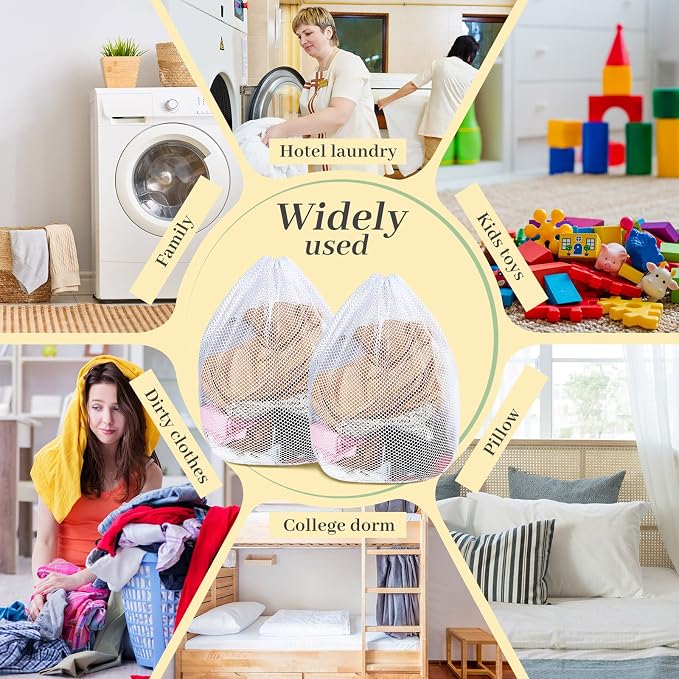20 Pcs Mesh Laundry Bags Bulk - Image 6