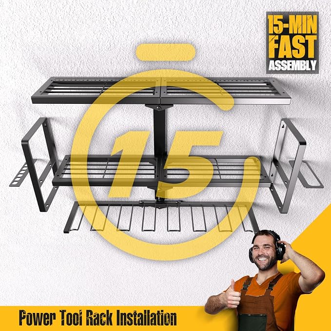 Spampur Power Tool Organizer for Tool Storage, Drill Holder Wall Mount - Image 8