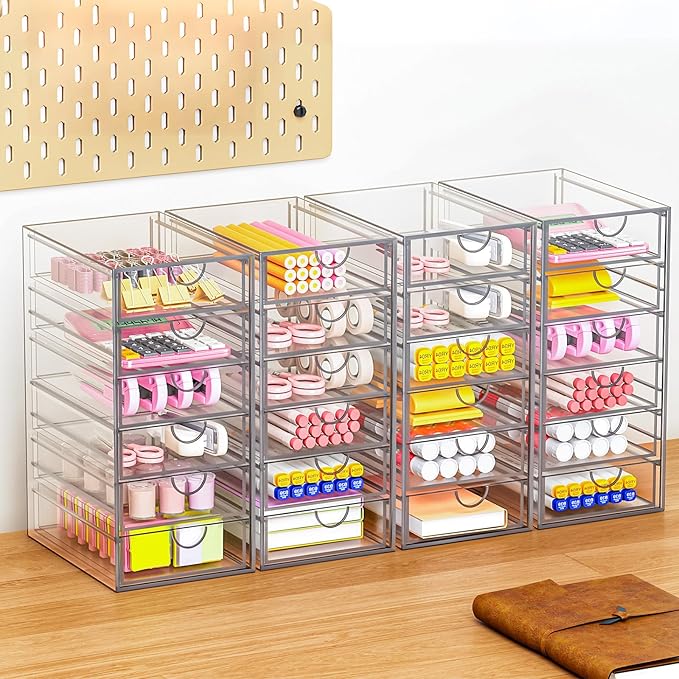 Arcylic Makeup Organzier with 11 Drawers, Bathroom Makeup Organizer - Image 7