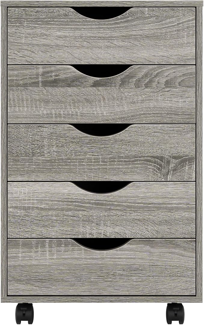 5-Drawer Rolling Storage Cart Organizer - Image 9