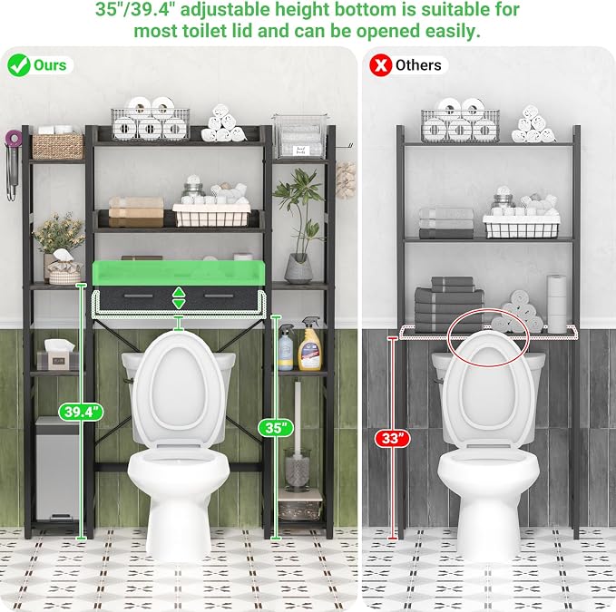 Over The Toilet Storage with 2 Drawers - Image 8