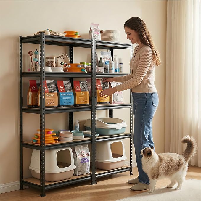 Big RED Storage Shelving Unit, 5-Tier Adjustable Storage Shelves, Heavy Duty - Image 11