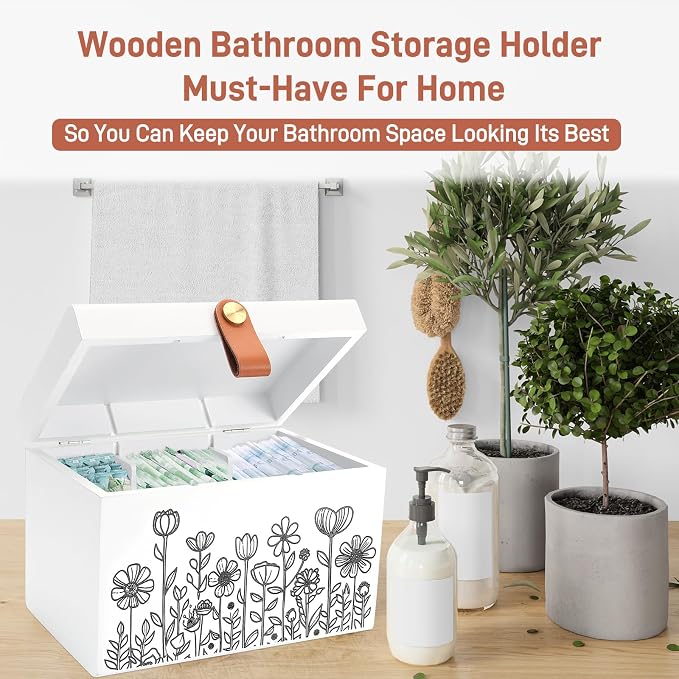 100% Solid Wood Tampon Holder Box - Image 8