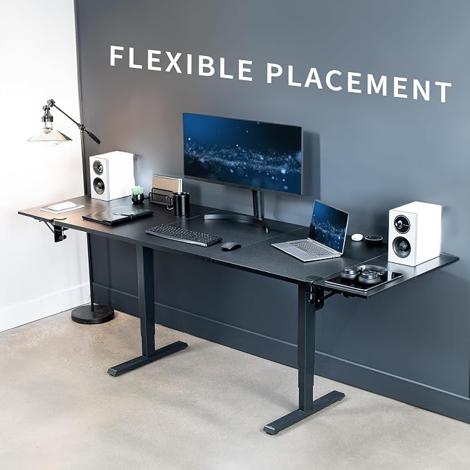 VIVO Black Clamp-on 30 x 12 in Desk Extender, DESK-EXT30 | Foldable, Wrist - Image 9
