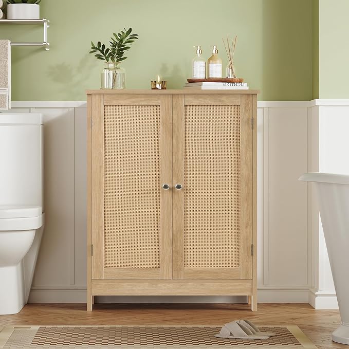 Iwell Storage Cabinet, Rattan Cabinet - Image 8