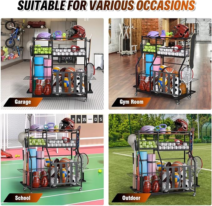 Sports Equipment Organizer, Garage Storage - Image 7