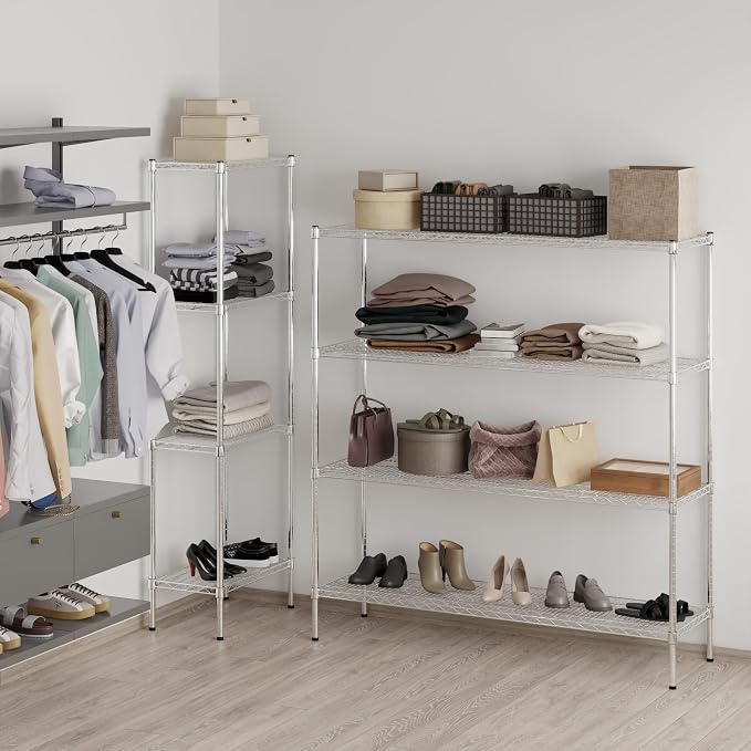 18" Deep x 60" Wide x 64" Height Wire Shelving Kit | 4-Tier | NSF Commercial - Image 7