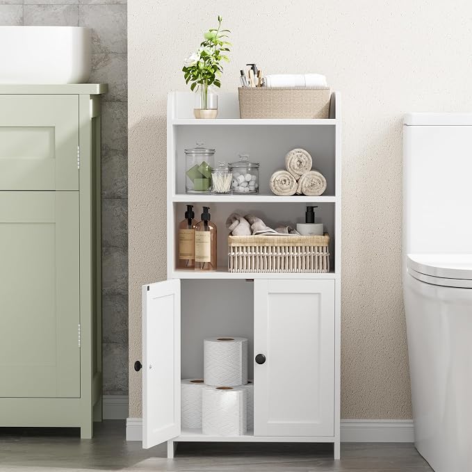 Homhedy Small Bathroom Storage Cabinet, Toilet Paper Storage Cabinet | Bathroom - Image 9