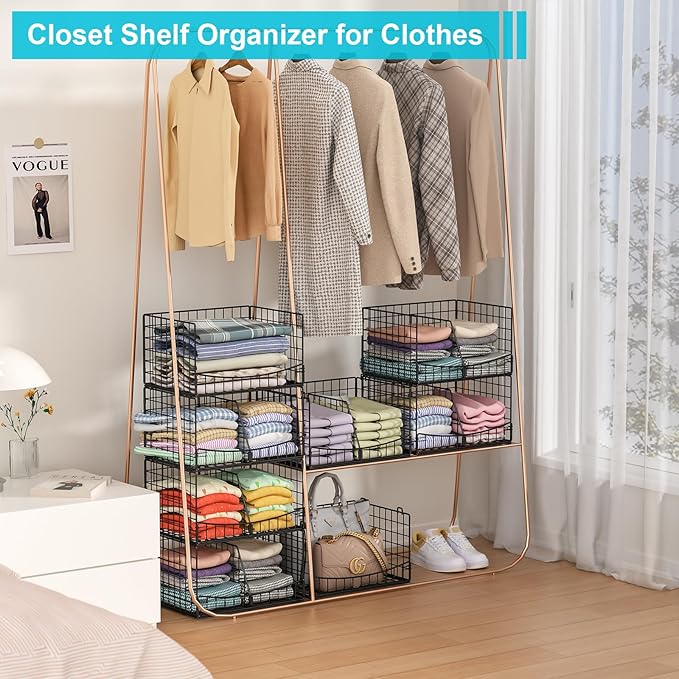 4-Tier Closet Organizers and Storage Shelves - Image 7