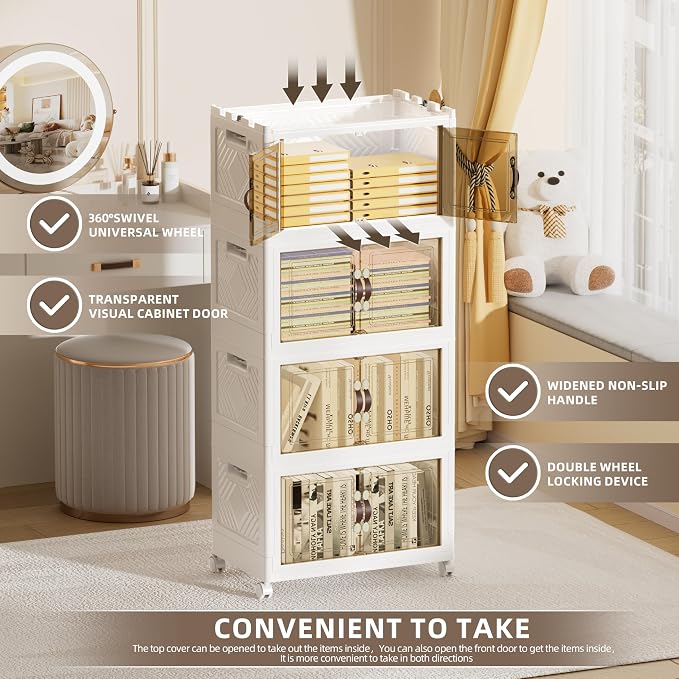 200 QT / 50 Gal Rolling Foldable Storage Cabinet - Image 6