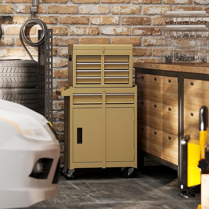Goplus Tool Chest, 5 Drawers Rolling Tool Cabinet - Image 9