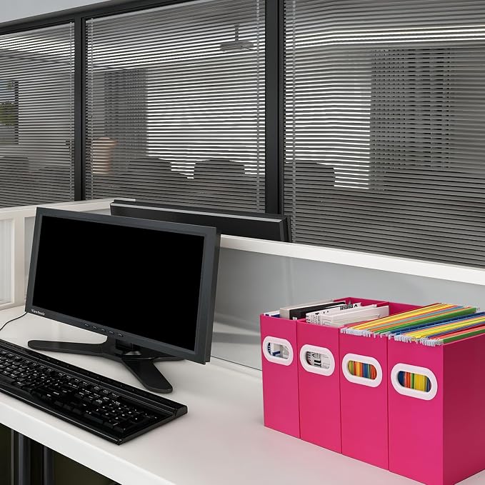 Hanging File Organizer, Cardboard File Folder Organizer - Image 7