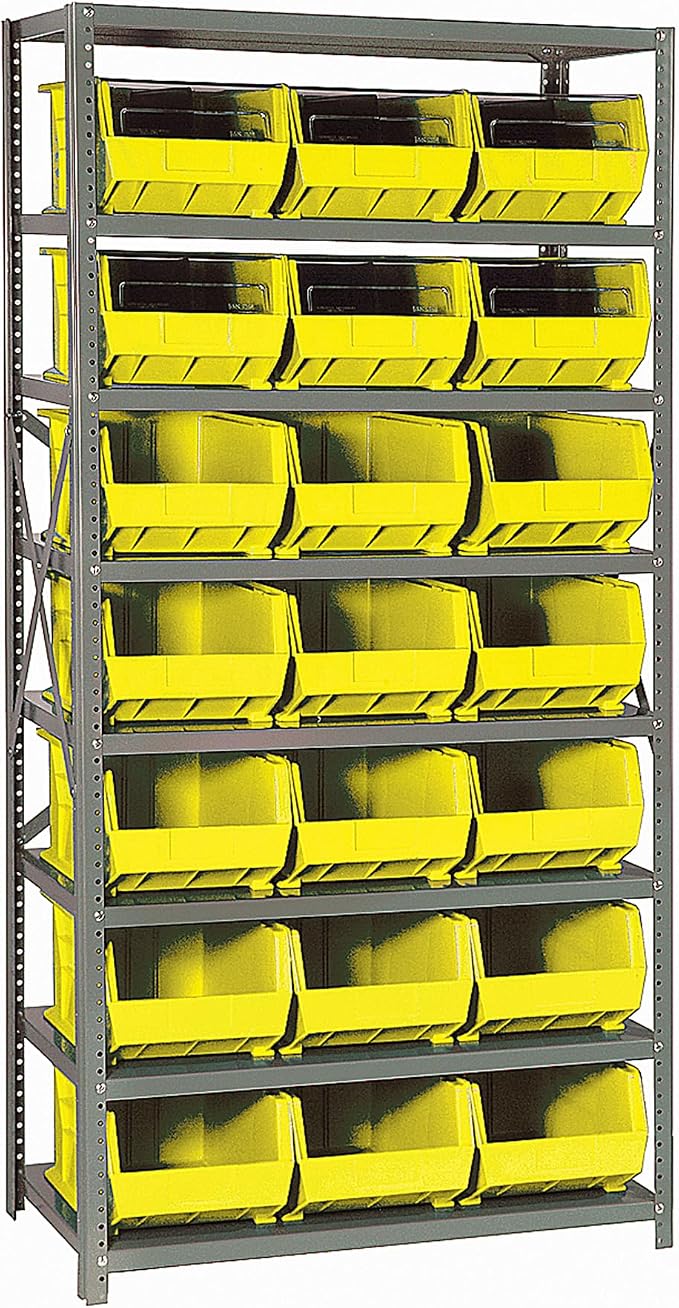 Quantum Storage Systems QSBU-255YL Giant Open Hopper Steel Shelving System by QuantumStorageSystems