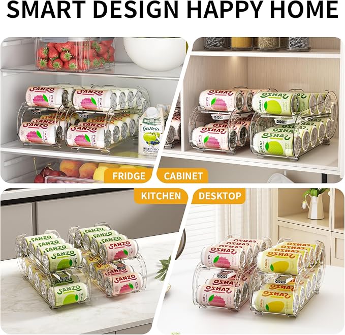 Drink Organizer for Fridge, Soda Can Organizer Dispenser for Refrigerator - Image 5