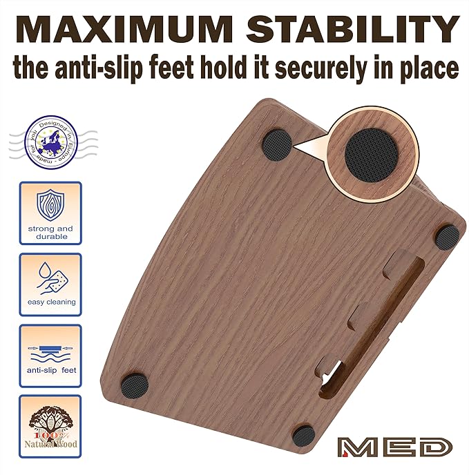 MED Wood Phone Docking Station – Nightstand Desk Organizer - Image 9