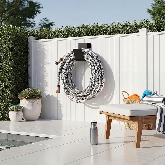 2 Pcs Jumbo Pool Vacuum Hose Hanger 7.7x5x5.5inch Heavy Duty Metal Hose Fence - Image 7