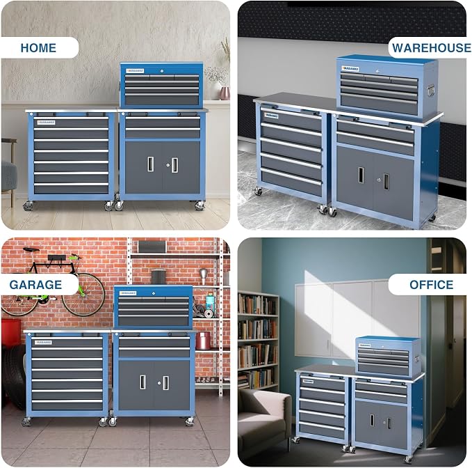LARBANKE 5-Drawer&8-Drawer Tool Chest combination, - Image 9