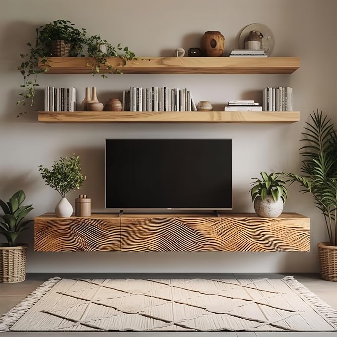 1 Pack Large Shelf Brackets Long Floating Shelf Bracket Invisible Floating - Image 8