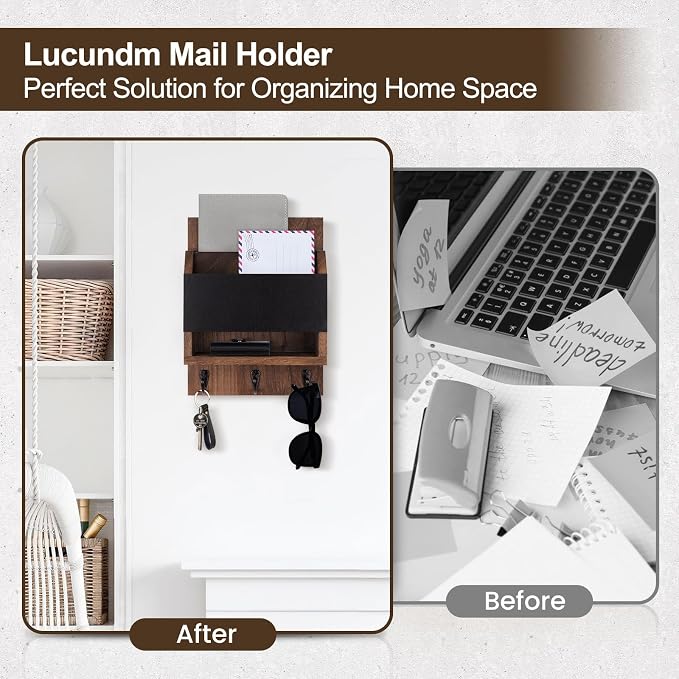 Key and Mail Holder for Wall, Key Holder - Image 6