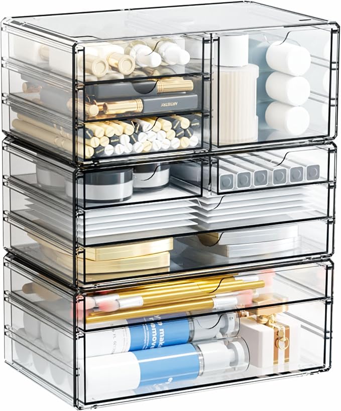 3 Pack Clear Storage Drawers - Image 7