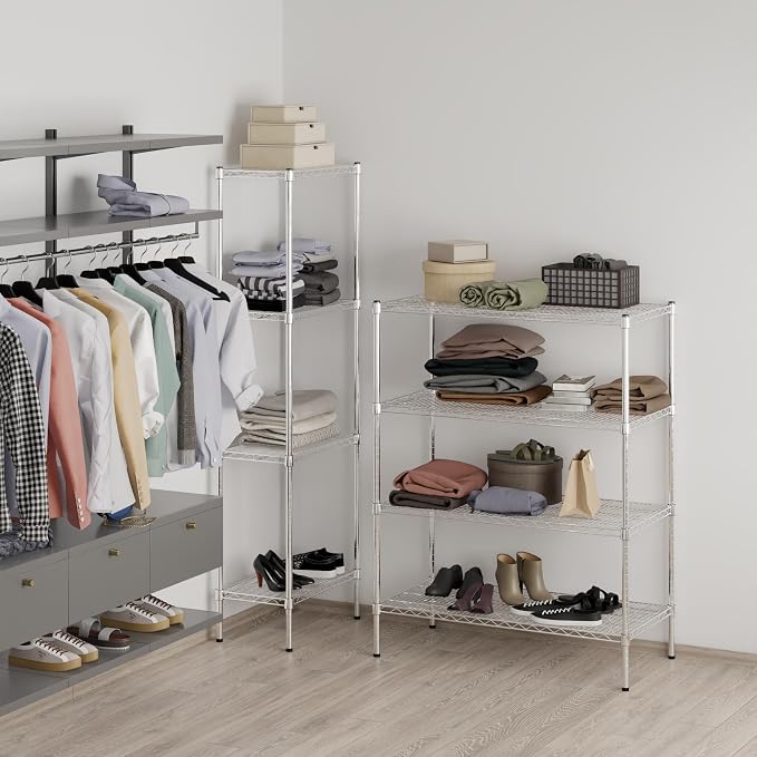 21" Deep x 42" Wide x 54" Height Wire Shelving Kit | 4-Tier | NSF Commercial - Image 7