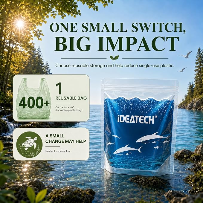Dishwasher Safe Reusable Storage Bags Stand Up - Image 8