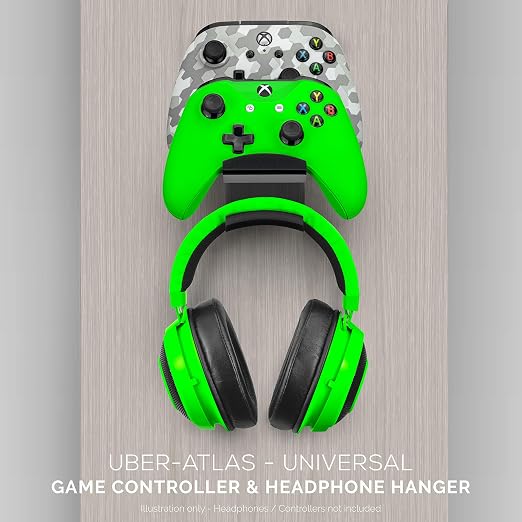 BRAINWAVZ The UberAtlas Dual Game Controller & Headphone Stand Wall Mount Holder - Image 9
