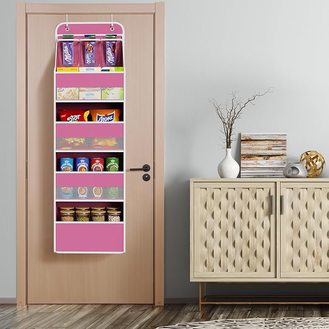 Univivi 5-Shelf Fabric Door Storage Over Door Hanging Organizer - Image 6