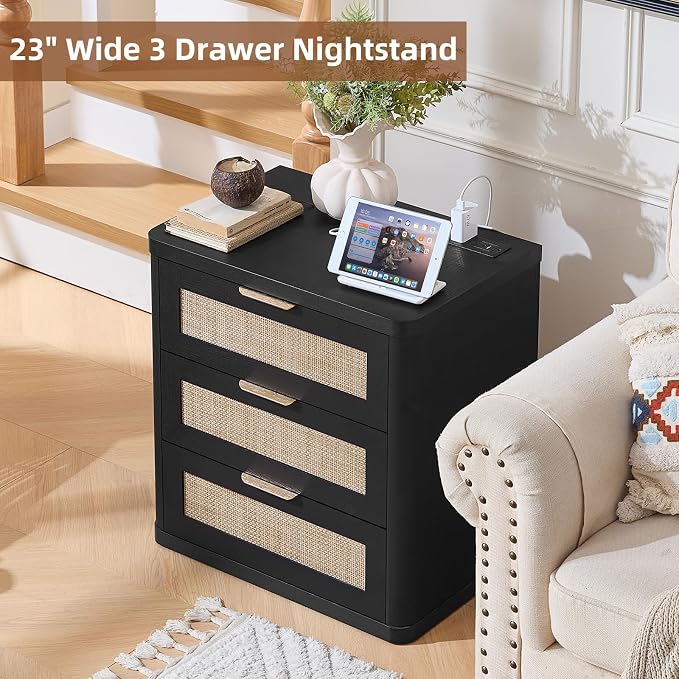LEYAOYAO Rattan Night Stand - Image 8