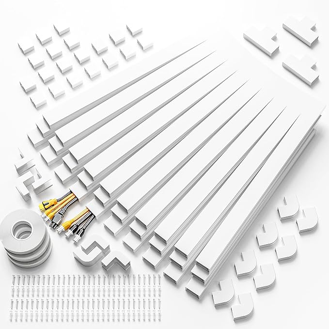 Delamu TV Cord Hider Wall, 472in Cable Hider, Large Cord Covers - Image 9