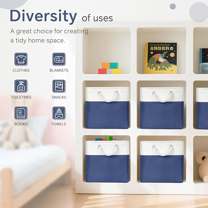 FinishingBo 11 inch Cube Storage Bin - Image 8
