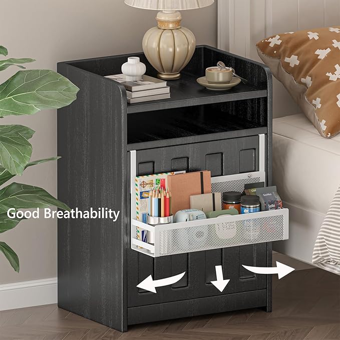 Hanging Desktop Baskets Fine Mesh Wire Storage Basket Over Cabinet Door - Image 6