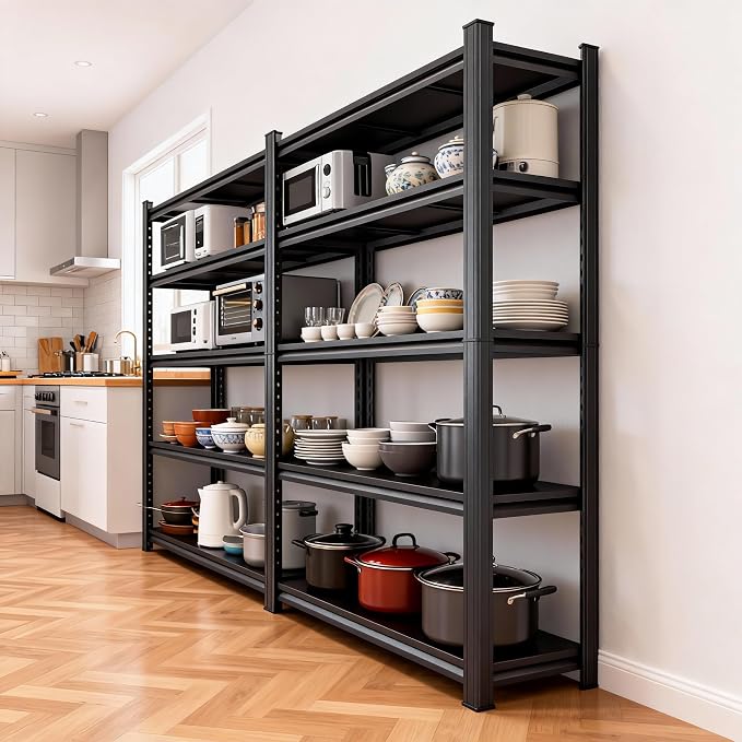 Garage Storage Shelves, 5 tier shelving unit, 40 inch Wide, 18” Deep, 78” Tall - Image 8