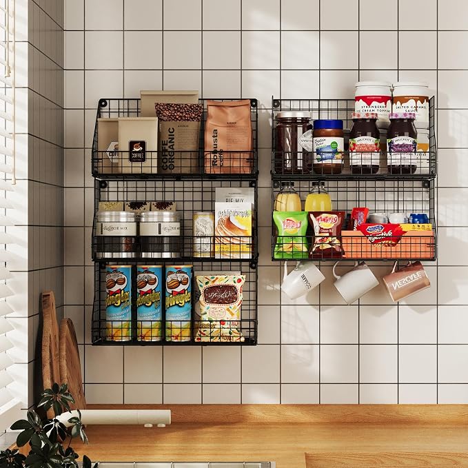 X-cosrack 3-Tier Stackable Detachable Snack Organizer, Countertop Display/Wall - Image 6