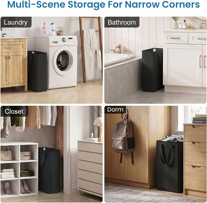 efluky 2 Pack Slim Laundry Basket - Image 7