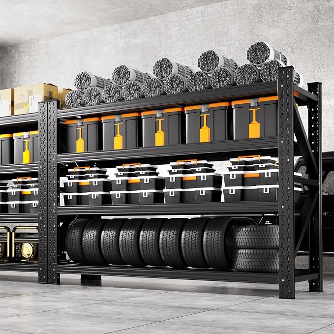 5000LBS Heavy Duty Storage Shelves, Rust Proof Large Metal Storage Rack - Image 7
