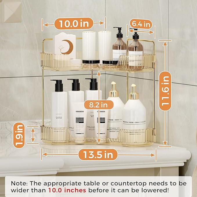 YCIA&DONE Corner Bathroom Counter Organizer, Makeup Organizer - Image 6